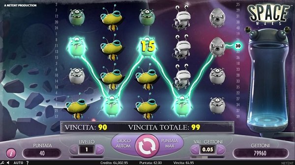 Spacewars slot from NetEnt