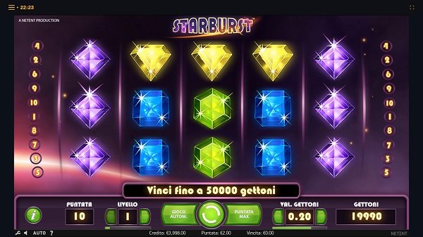 Starburst Slot Machine for USA casino players